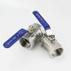 Stainless Steel BallValve Ball Valve 1/4" 3/8" 1/2" 3/4" 1" 1-1/4" 1-1/2" Female BSP Valve with Vinyl Handle Thread Valves