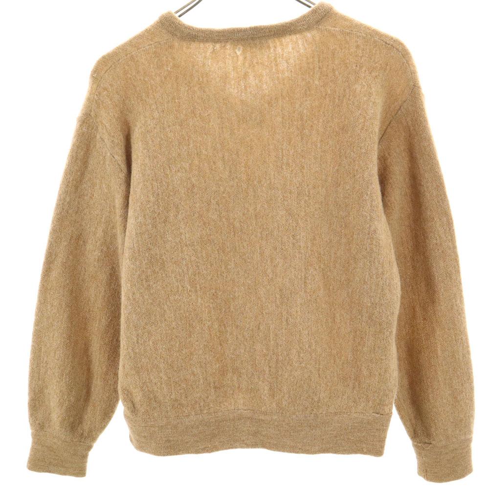 CHEMISE LACOSTE Wool Vintage Long sleeve V neck sweater 3 Brown knit Women Used
