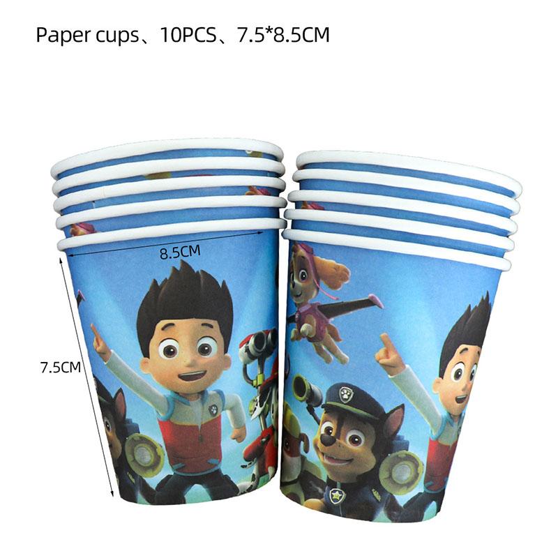 PAW Patrol Birthday Party Decoration New Version Balloon Set Disposable Tableware Kid Event Supplies Banner Backdrop Gift