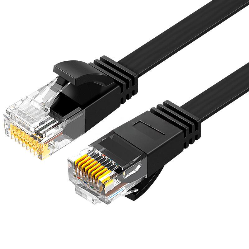 Category 6 Flat Gigabit Ethernet Cable - High-Speed Unshielded Pure Copper for Home Broadband