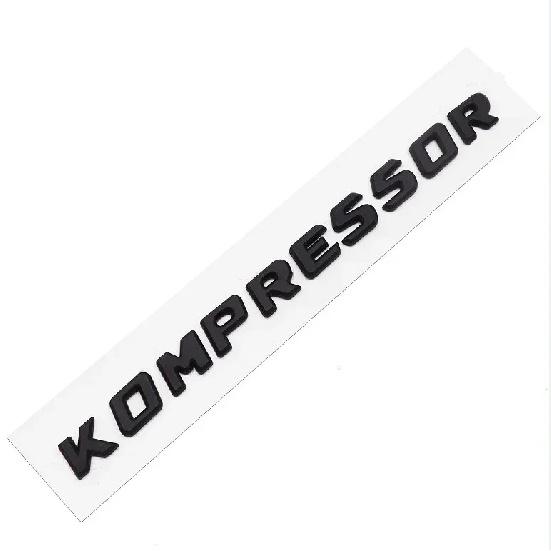 3D ABS Kompressor Letters Car Rear Trunk Fender Emblem Badge Car Sticker Decals For Mercedes C230 C200 C180 SLK CLK 200k SL CLS