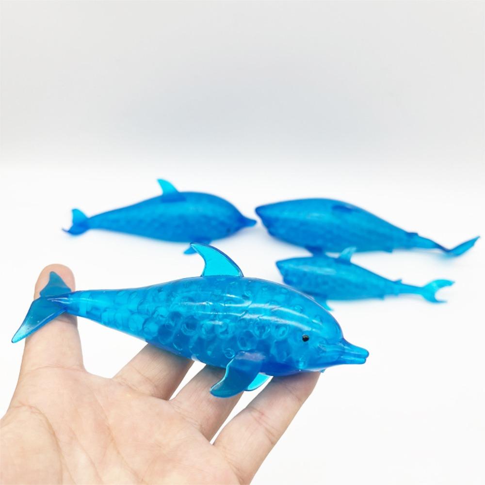 Stretchy Shark Stress Balls TPR Stretchy Stress Squish Ball Durable Dolphin Squeeze Ball  Kids Play