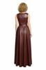 Casual Maroon Club New Women's Genuine Fit Leather Dress Handmade Stylish Design