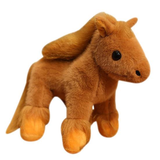 Horse Plush Toy Realistic Horse Stuffed Animal 12" Collectible Horse Soft Soft Animal Doll Pillow for Kids