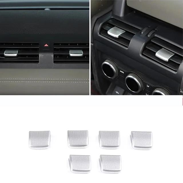 For Land Rover Defender 90 110 2020-2024 ABS Chrome Car Central Control Air Outlet Adjustment Lever Cover Decorative Accessories