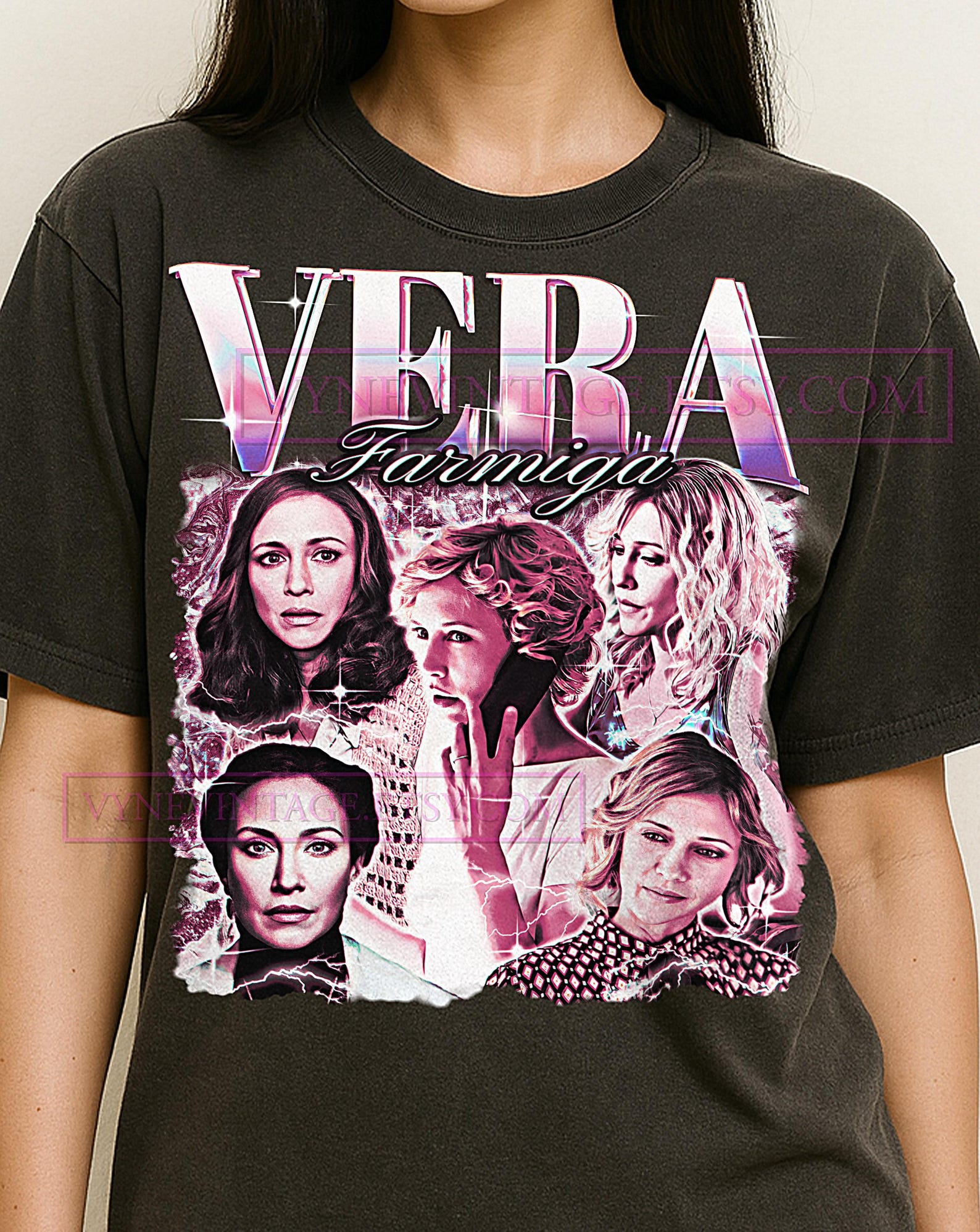 Vera Farmiga Shirt, 90s Vintage Retro Bootleg Vera Farmiga T-Shirt, Horror Actress Graphic Tee, Paranormal Drama Fan Shirt M