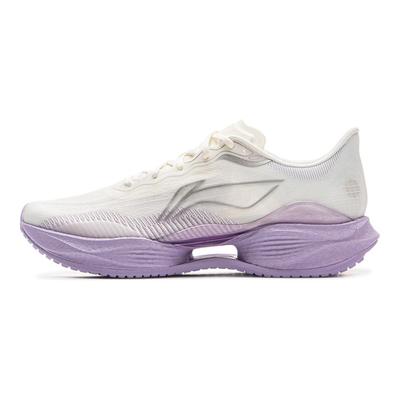 Li Ning Ultra Light 22 Racing Lightweight Cushioning Running Shoes Women Sneakers Off-White ARBV002-45