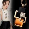 New crystal sweater chain women's Korean version fashion clothes accessories retro long necklace versatile autumn and winter pendant wholesale
