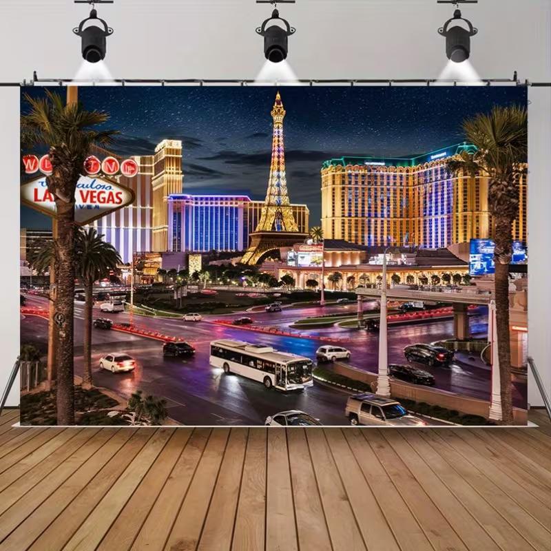 Las Vegas Boulevard Wandteppich für Wohnzimmer, Schlafzimmer und Man Cave Wanddekoration