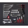 TONE TSST430SV Tool Set, 12.7mm (1/2") Drive, Silver, 72 Pieces
