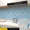 Eco-Friendly Kitchen Anti-Oil Stickers: Self-Adhesive, Waterproof, Heat-Resistant Tile and Stove Top Renovation Wallpaper.