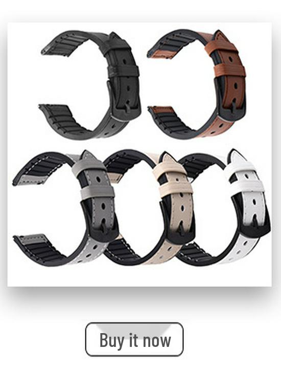Compatible Silicone Leather Straps for Apple Watch Series 3-8