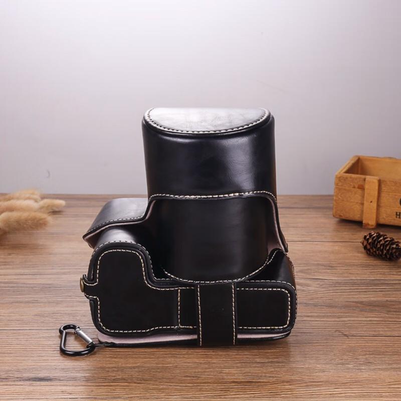 WEZHO Leather Camera Bag for Fujifilm XT5 Kit