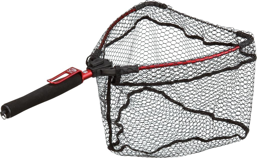 Prox Flip Landing Rubber Handy Rubber One-Hand Net, Net, Short, Coated, Black/Red