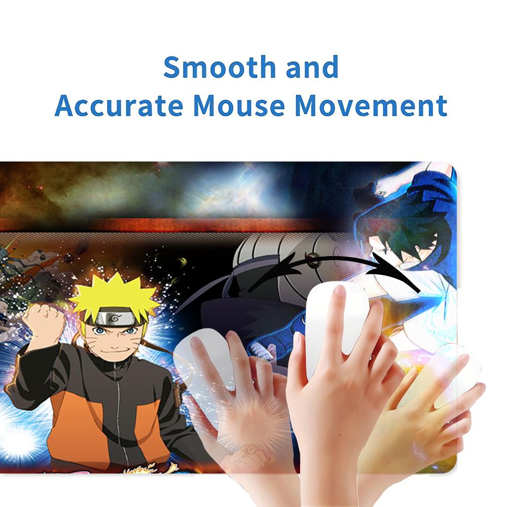 Naruto Power Large Gaming Mouse Pad Nonslip Rubber Base Waterproof Desk Mat For Office Pc Laptop