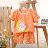 Childrens Cotton Short Sleeve Tshirt And Shorts Set With Cartoon Prints For Toddler Summer Wear