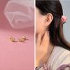 Innocent Love Flower Mickey Screw Earrings for Women Don't Need To Pick Cute Butterfly Earrings When Sleeping