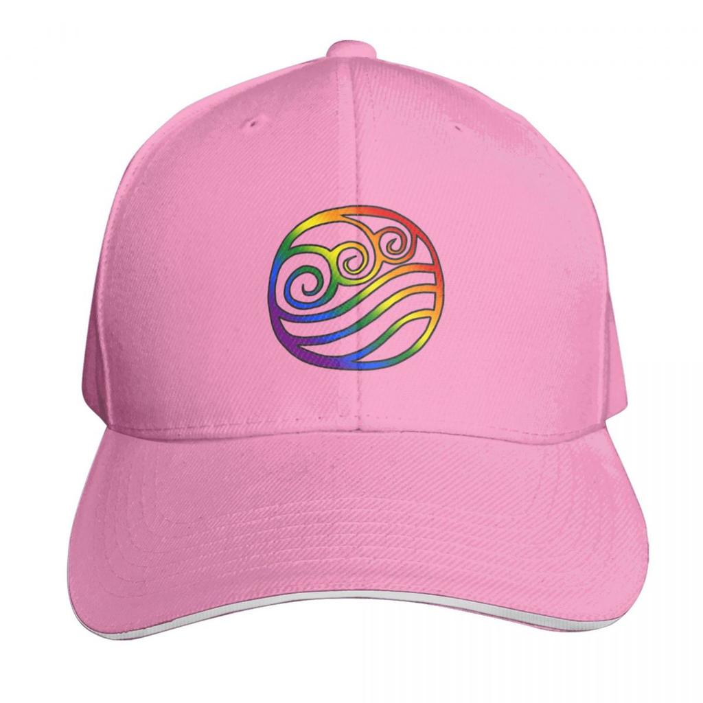 Water Nation Pride Baseball Cap Contrast Two Tone Brim Snapback Flat Bill Strapback Dad Hat