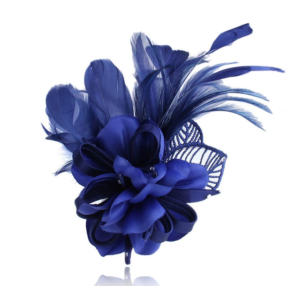 

Тканевая Модная Бижутерия Свадебная Бижутерия Винтажная Брошь Женская Брошь Цветок Брошь в Корейском Стиле синий