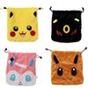 Eevee Pikachu Sylveon Umbreon Soft Drawstring Storage Bags Supplies