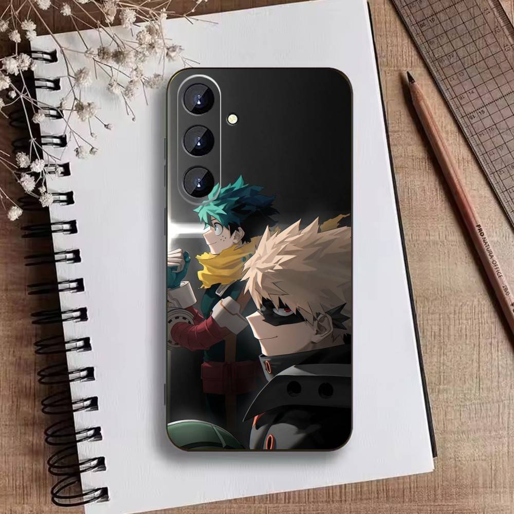 Katsuki Bakugo E-Hero Academia Phone Case For Samsung Galaxy A73,21,22,32,71,53,52,51,80,5G Soft Black Cover