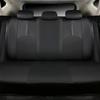 9pcs/4pcs Set Car Seat Cover Universal Leather Black Seat Protector Cover Complete Set of All Seasons Car Interior Accessories