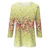 3/4 Sleeve Shirts For Women Cute Print Graphic Tees Blouses Casual Plus Size Basic Tops Pullover