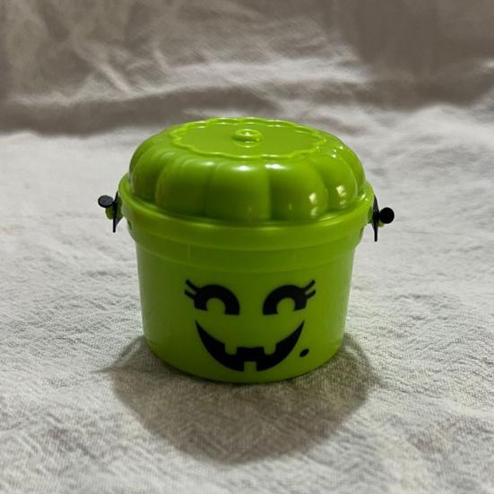 2 Pcs Halloween Boo Buckets Plastic Pumpkin Pails with Handle Portable Small Candy Bowls for Kids Trick or Treat Halloween Party Favors