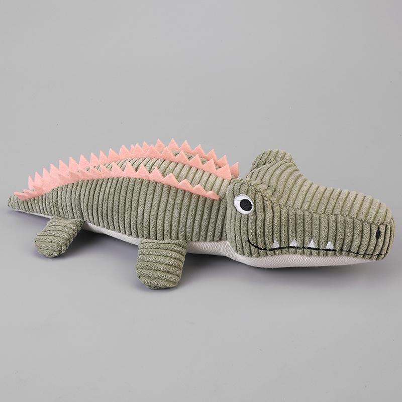 Realistic Crocodile Plush Pet Toys Squeaky Chew Toy for Puppies Boredom Grinding Teeth Interactive Dog Supplies