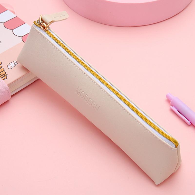 1/2pcs Cute Shark Pencil Case Unisex Korean Style Dirty Corduroy Resistant Storage Bag Girls School Student Supplies Stationery