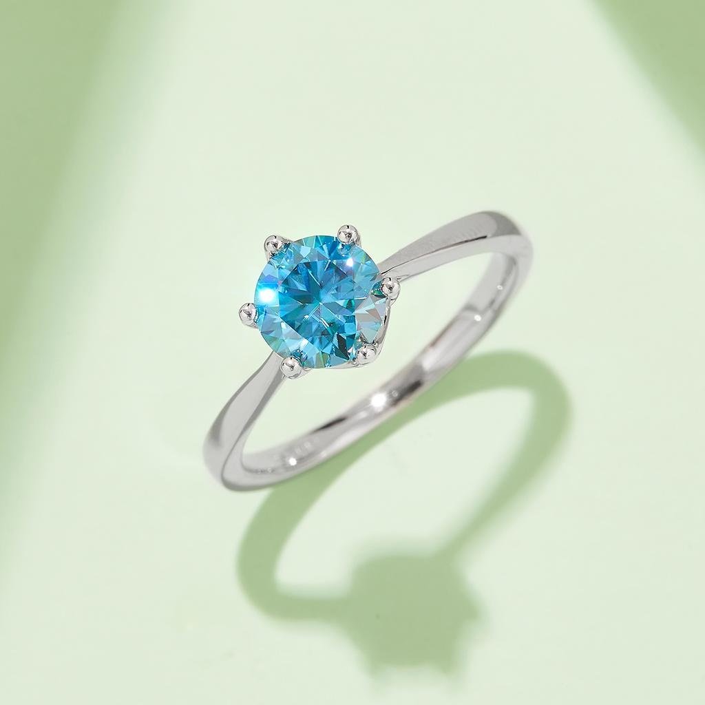 Minimalist Halo Shoulder Pave S925 Sterling Silver Rhodium Plated 1CT D Color Brilliant Cut GRA Certified Moissanite Ring