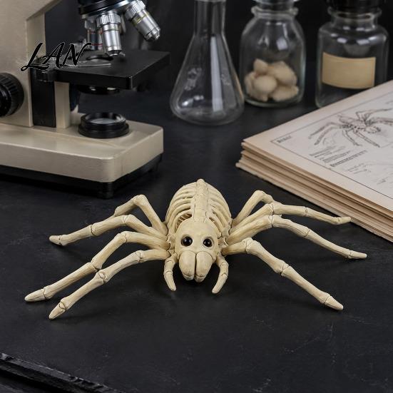 Creepy Halloween Party Props Animal Skeleton, Realistic Fish Bird Spider Snake Cat Skeleton Spooky Model for Party, Haunted House, Graveyard