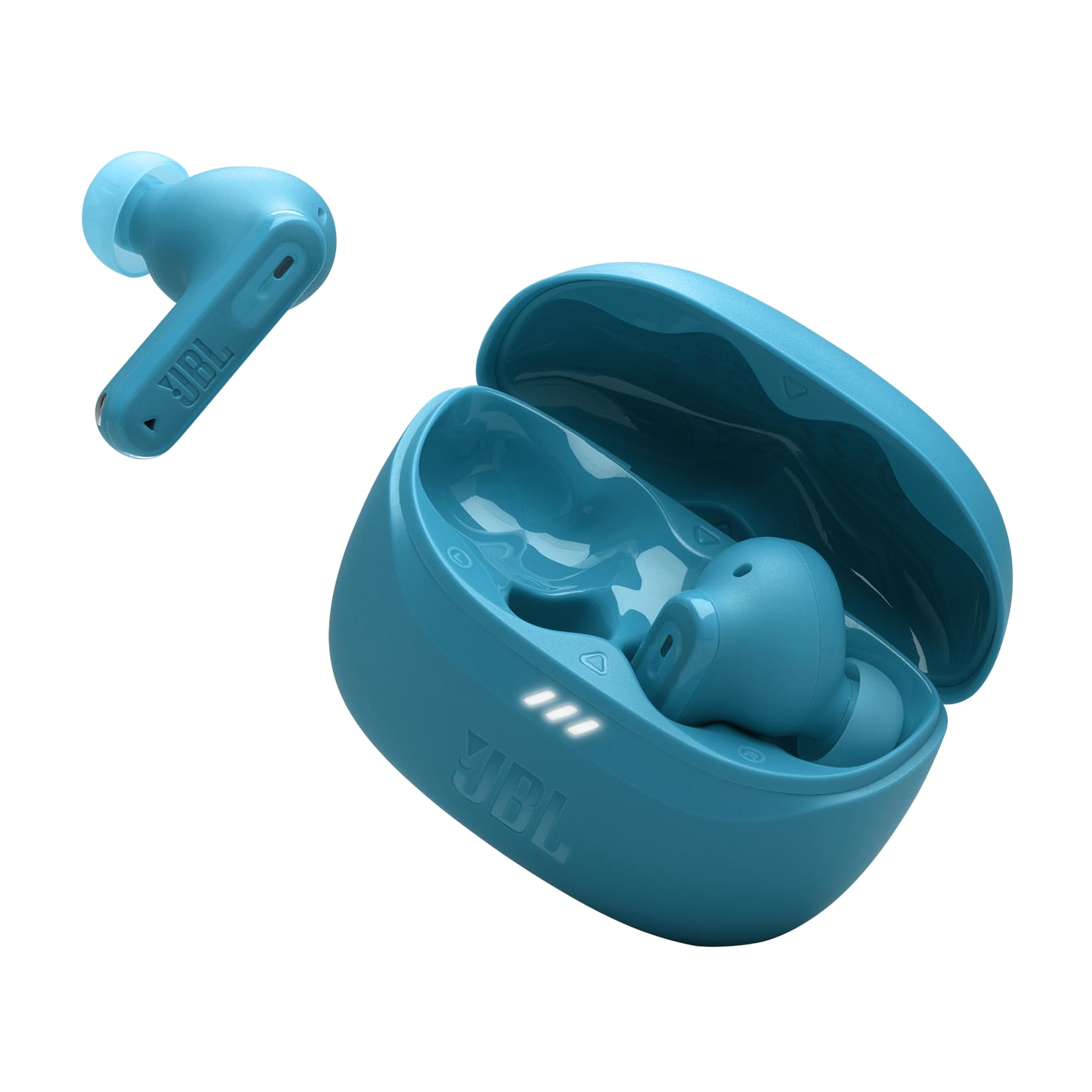 

JBL TUNE BEAM 2 Wireless Earbuds Hybrid Noise Cancellation Water Dust Resistant Multipoint Fast Charging Single Ear App Compatible Turquoise