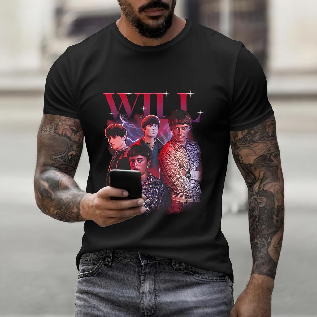 Fashion Round Neck Raglan Short Sleeve Workwear Printed Tops Ladies Summer Tops