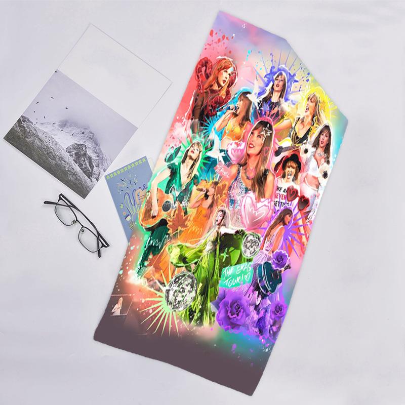 1pc Taylor Swift2 Beach Towel, Beach and Seaside Swimming Pool Equipment, Fashion Pattern, Rectangular, Travel Essentials