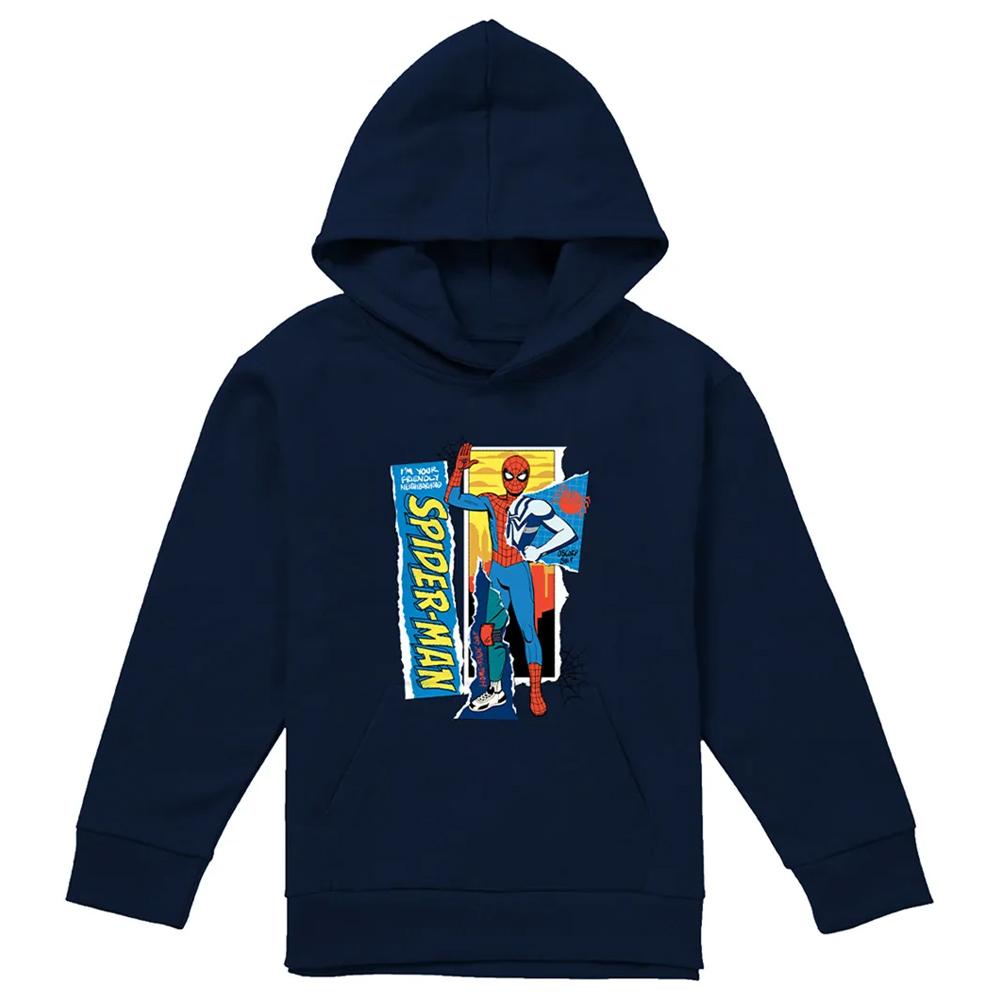 Spider-Man Childrens/Kids Friendly Neighborhood Scrapbook Hoodie