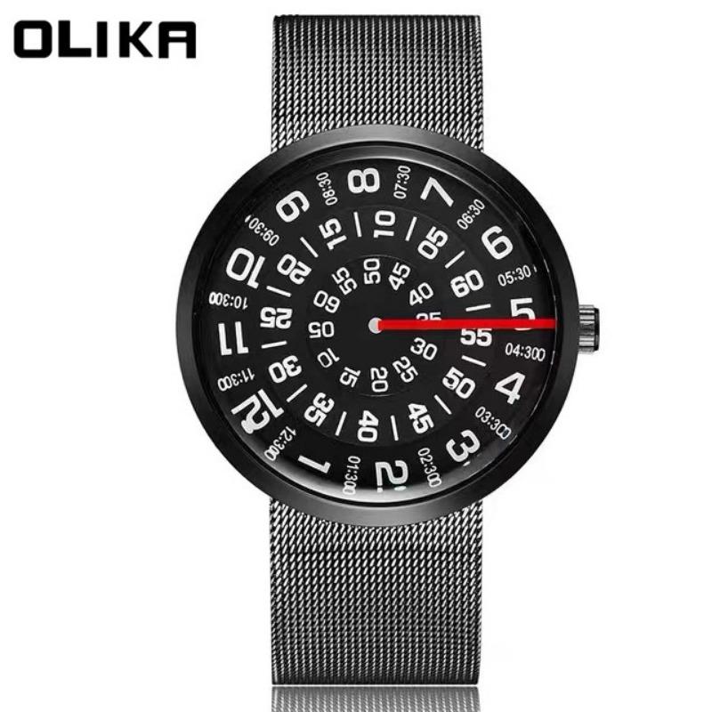 Neue Topmarke Lässige Herrenuhr Unverwechselbare Kompasse Digitales Mesh-Armband Dekoration Studentenuhr Einfache Wasserdichte Quarzuhr