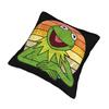 Kermit The Frog Square Pillow Case Polyester Decorative Pillow , Awesome Pillowcase