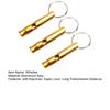3Pcs Emergency Whistles Multifunction Super Loud Shrill Sound with Keychain Anodic Treatment Signaling