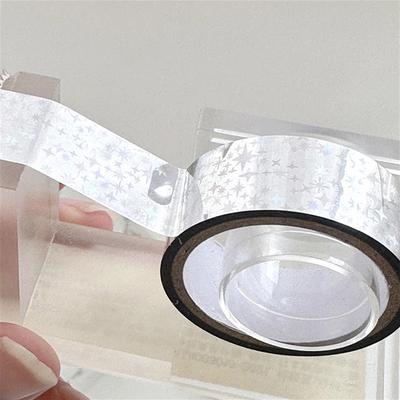 Sterren Washi Tape Index Decoratief Verpakkingsmateriaal Afdichtingsstickers Kleurrijke Laser Masking Tape Decoratieve Plakband