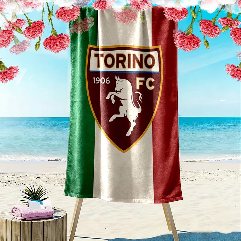 Torino Fc Print Beach Towel, Large Soft Quick Dry Towel for Beach Camping Swimming