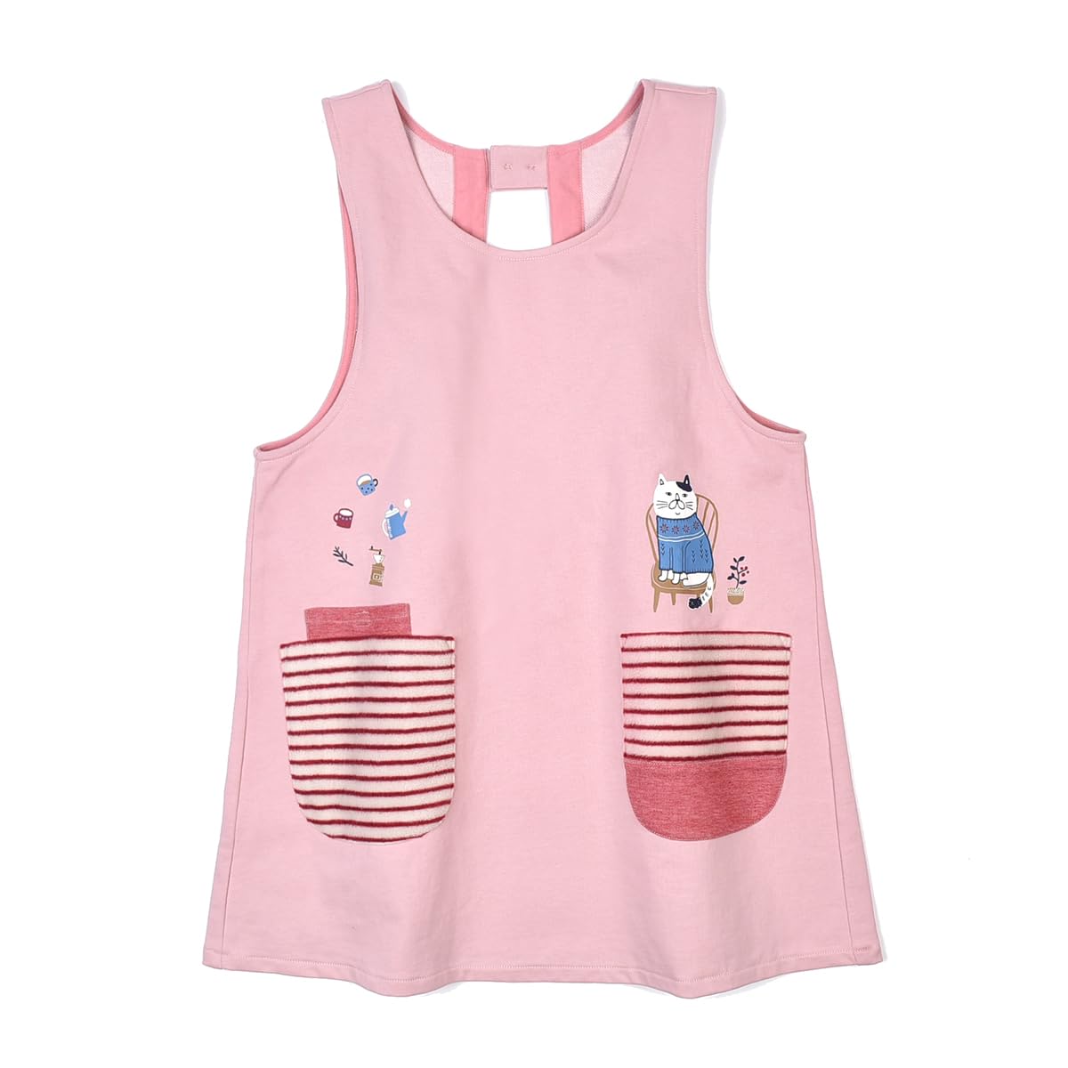 

Apron Knit Nekozegawa Dress Apron 236576 Pink [Kusuguru Japan] M-L розовый