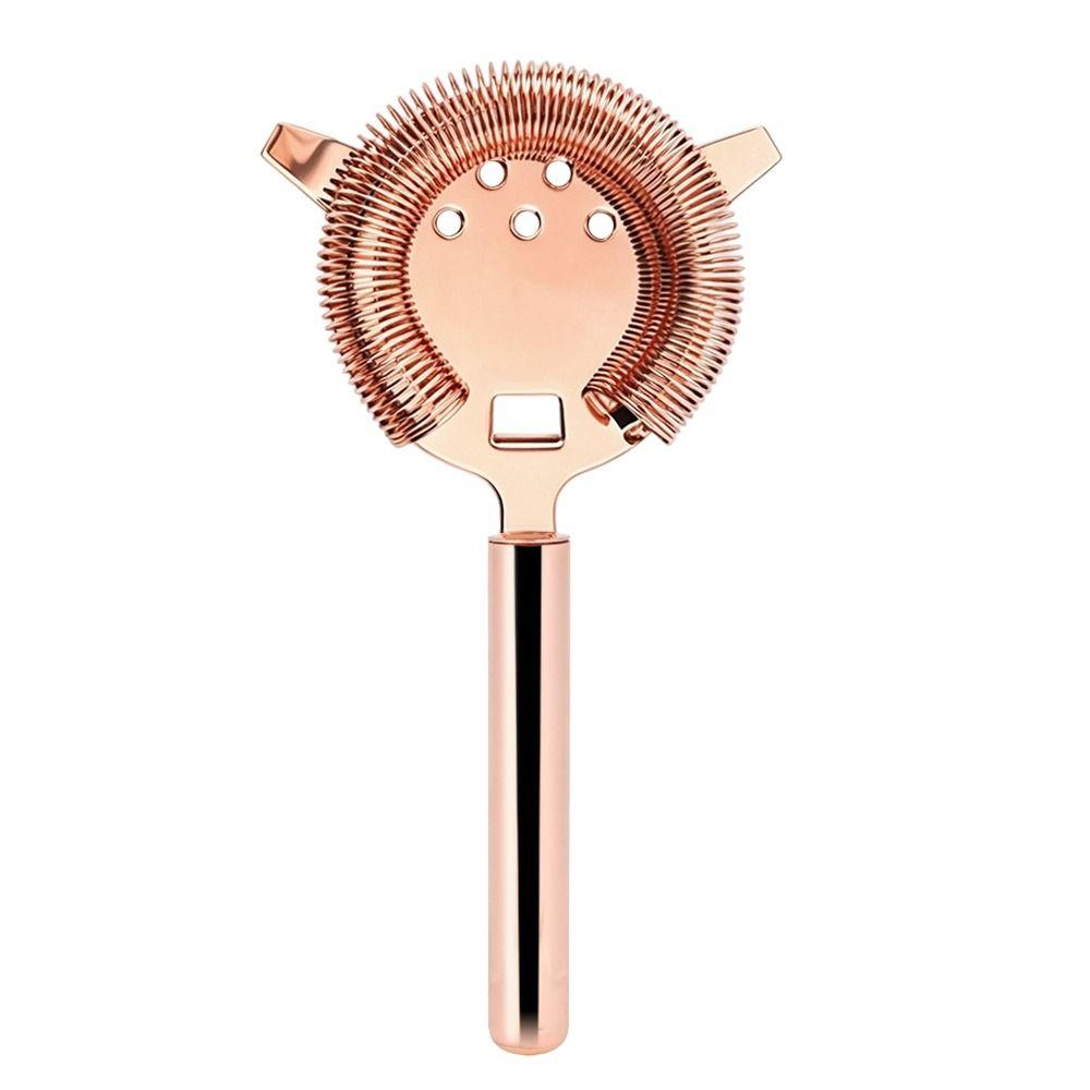Stainless Steel Drink Strainer Rose Gold Filter Practical Cocktail Strainer  Mixologists