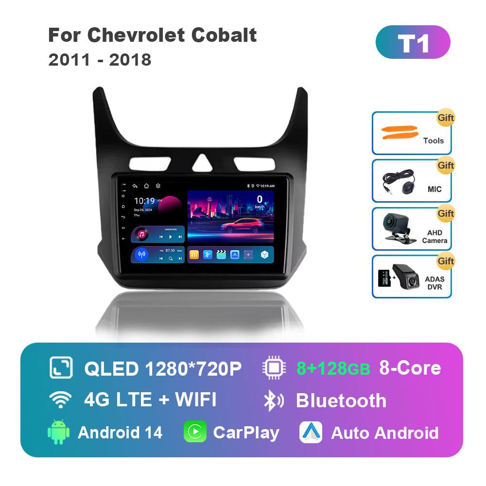 Android 14 System Car Radio Multimedia Player for Chevrolet Cobalt 2011 - 2018 GPS Navigation BT WiFi IPS Screen Auto Tools