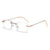 Frameless Fashionable Photochromic Anti-Blue Light Prescription Glasses for Men & Women