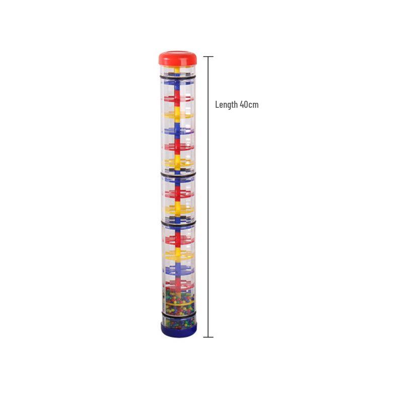 Plastic Rainstick Instrument for Parent-Child Interaction and Stage Performance Accompaniment.