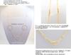 Royal Jewelry Platinum 850 18k Gold Mirror Ring 14kgf Chain Long Necklace 85cm [ROYAL JEWELRY] (PT850)