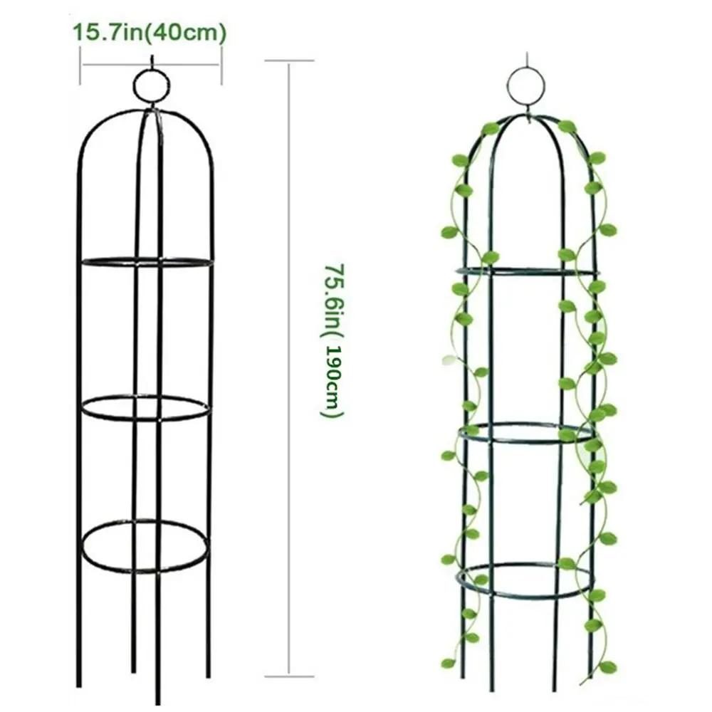 Adjustable Height Garden Trellis Stable Construction DIY Plant Support Frame Accessories Round Flowers Stand Indoor Outdoor Yard