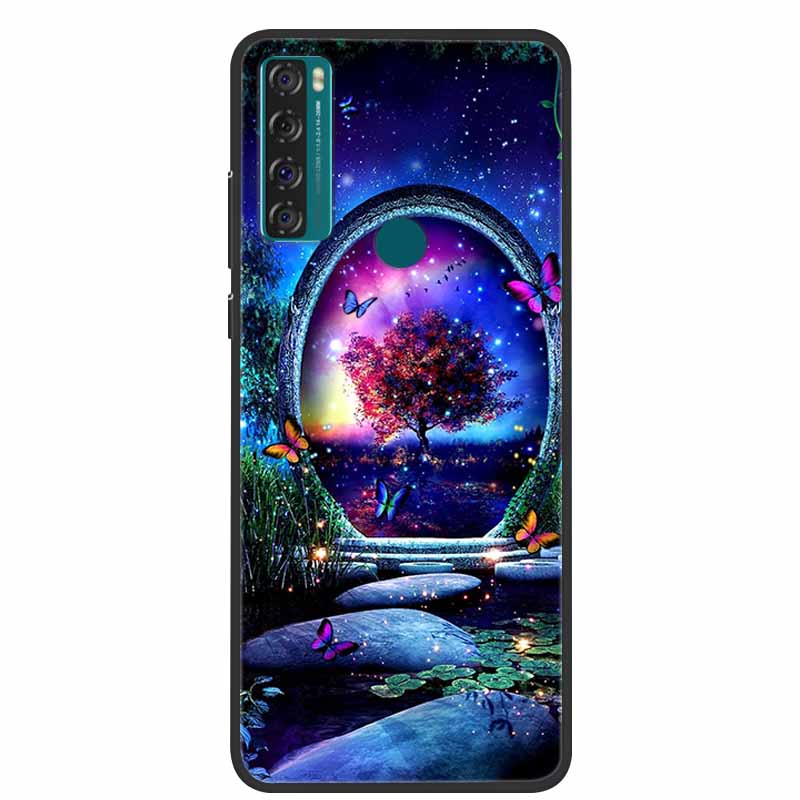 Para TCL 20 SE Funda 205 de silicona suave Funda de dibujos animados para TCL 20B 6159K Funda trasera para TCL 20 R 5G 20SE Fundas de moda TPU Funda