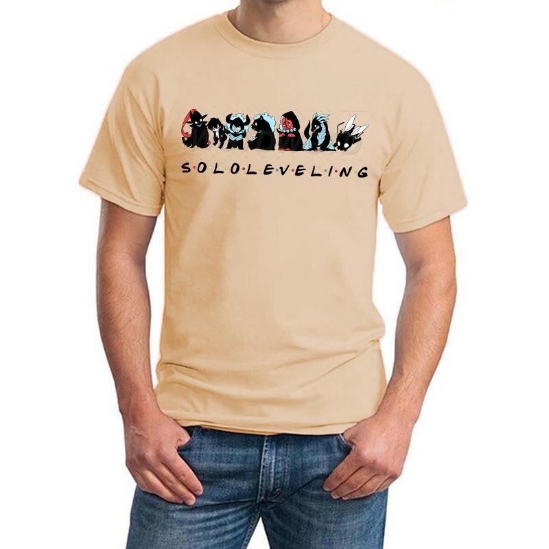 Anime Print Solo Leveling T-shirt Unisex Casual Loose Cool Manga Y2K Tops Sung Jin-Woo Graphic Men Women Funny Fashion Clothes